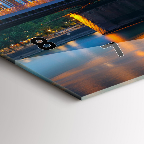 Reloj de cristal horizontal Vista del ayuntamiento