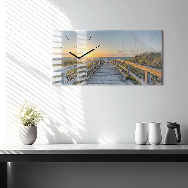 Reloj horizontal Vacaciones en la playa