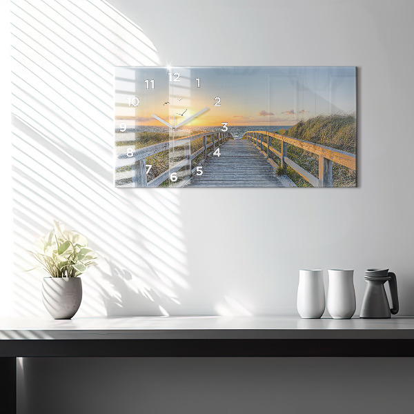 Reloj horizontal Vacaciones en la playa