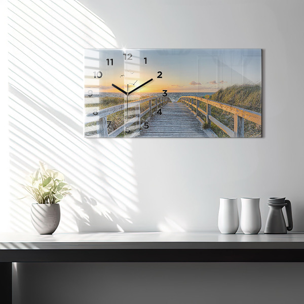 Reloj horizontal Vacaciones en la playa