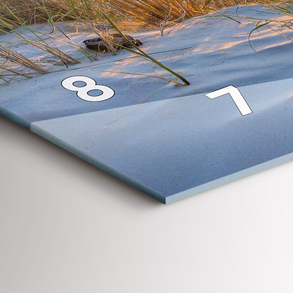 Reloj de cristal horizontal Puesta de sol sobre el mar