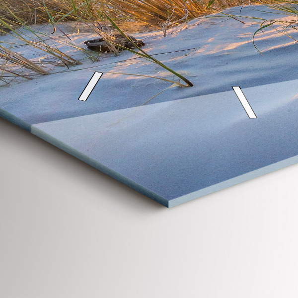 Reloj de cristal horizontal Puesta de sol sobre el mar