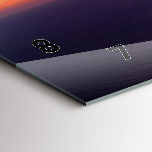 Reloj de cristal horizontal Cabeza de piedra