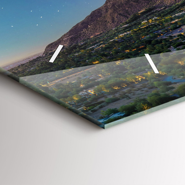 Reloj de cristal horizontal Paisaje de montaña