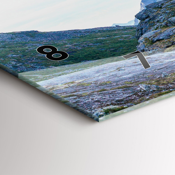 Reloj de cristal horizontal Paisaje rocoso