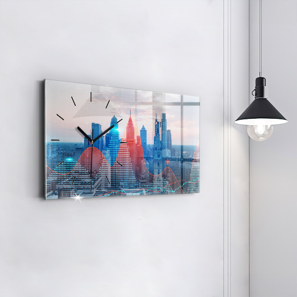 Reloj horizontal Rascacielos en Filadelfia