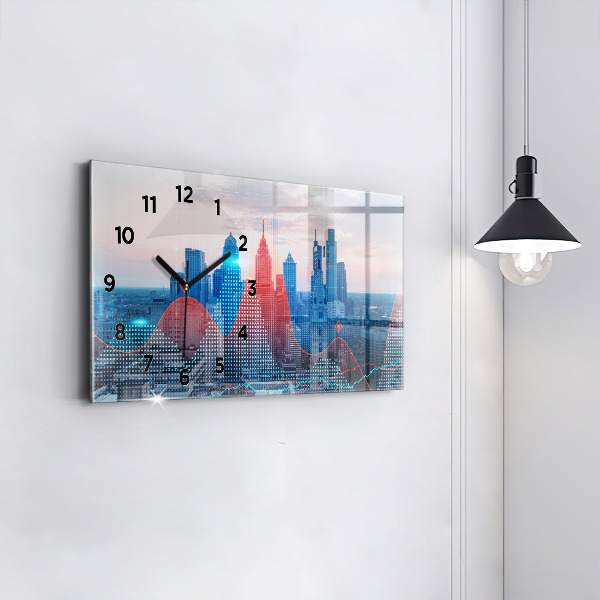 Reloj horizontal Rascacielos en Filadelfia