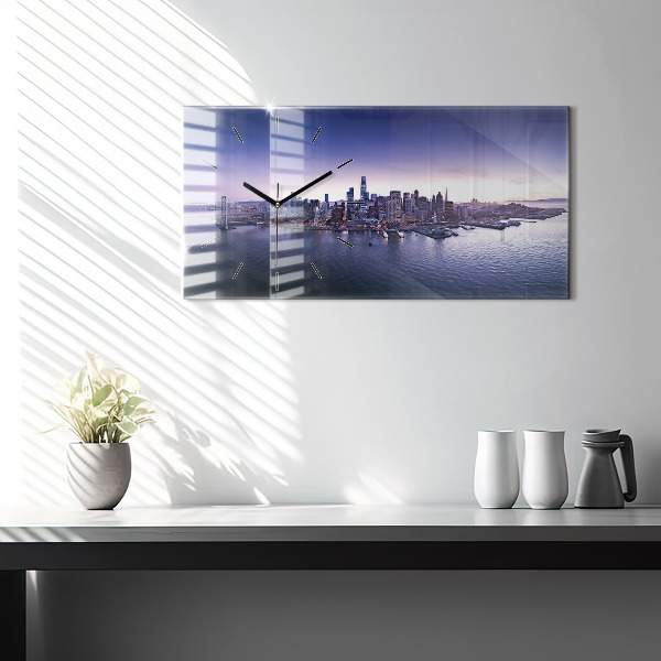 Reloj de cristal horizontal Vista de San Francisco