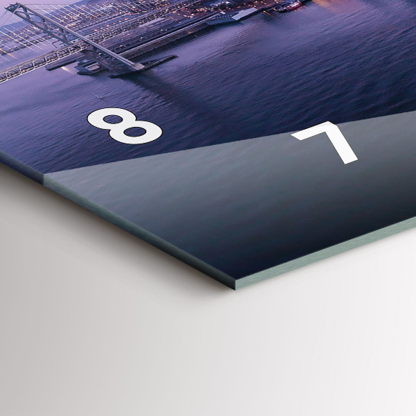 Reloj de cristal horizontal Vista de San Francisco