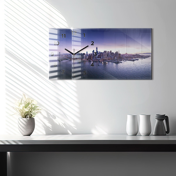 Reloj de cristal horizontal Vista de San Francisco