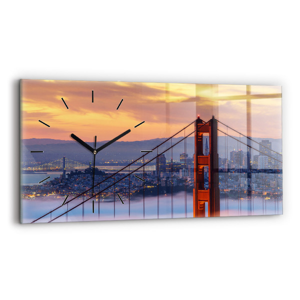Reloj de cristal horizontal Puente de San Francisco