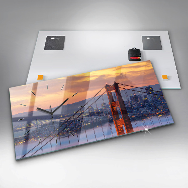 Reloj de cristal horizontal Puente de San Francisco