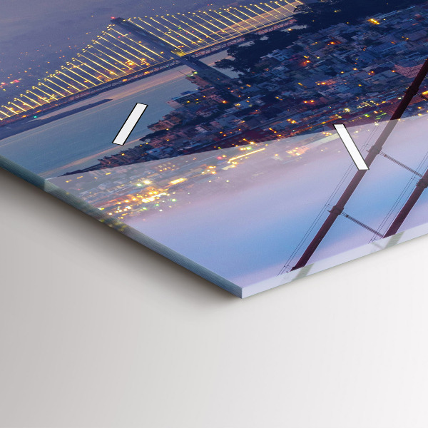 Reloj de cristal horizontal Puente de San Francisco