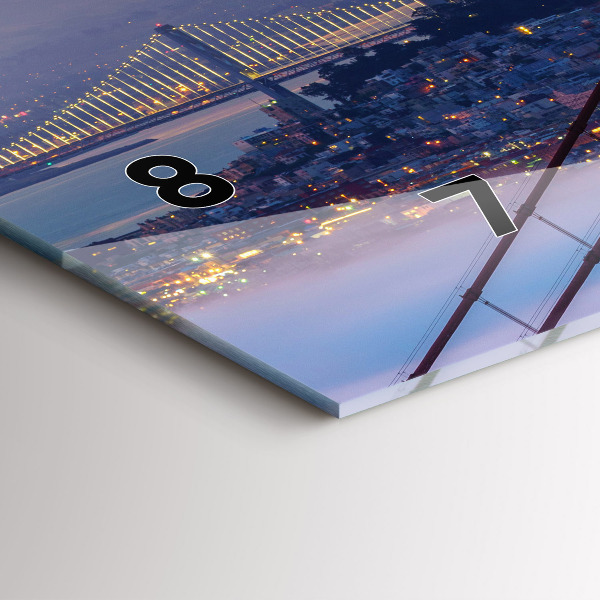 Reloj de cristal horizontal Puente de San Francisco