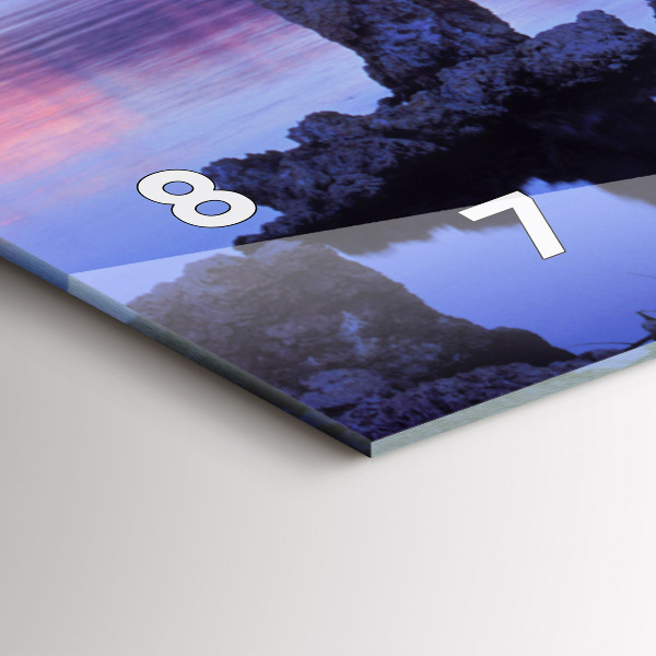 Reloj horizontal Lago California