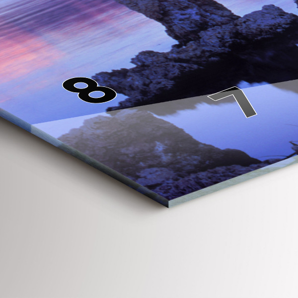 Reloj horizontal Lago California