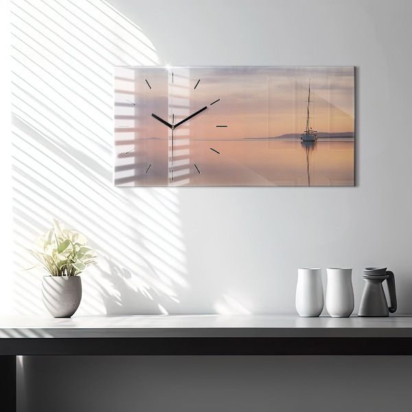 Reloj de cristal horizontal Lago Balaton USA