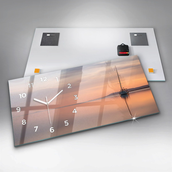 Reloj de cristal horizontal Lago Balaton USA