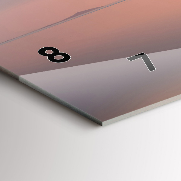 Reloj de cristal horizontal Lago Balaton USA