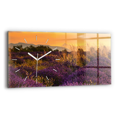 Reloj horizontal Pradera de lavanda Francia
