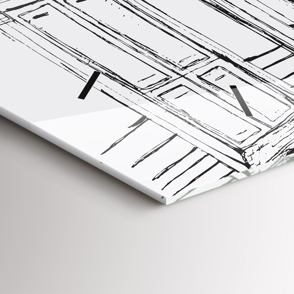 Reloj horizontal Ciudad dibujo Provenza