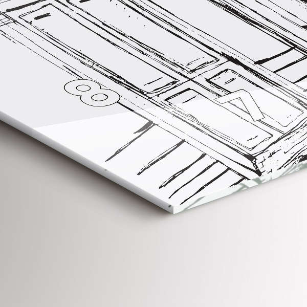 Reloj horizontal Ciudad dibujo Provenza