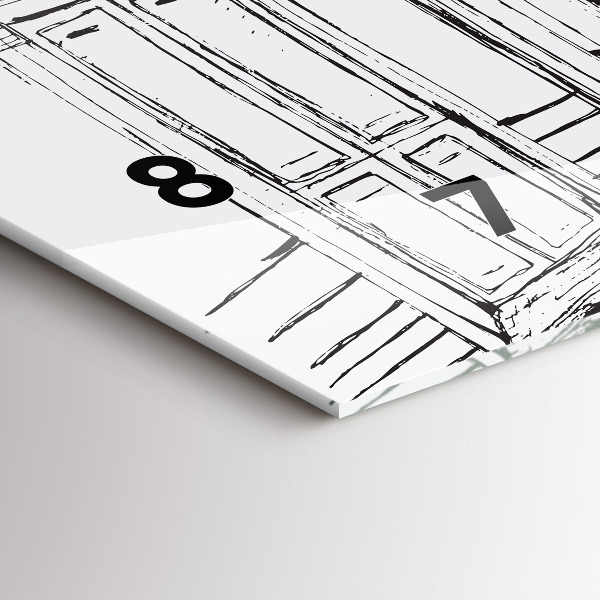 Reloj horizontal Ciudad dibujo Provenza