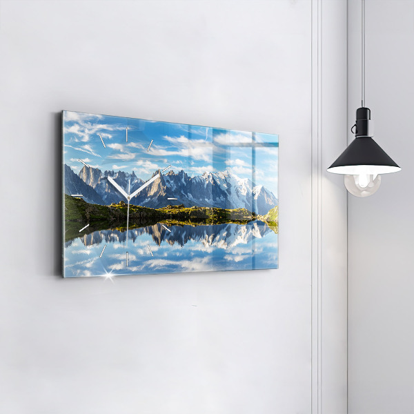 Reloj de cristal horizontal Valle de Chamonix, Alpes franceses