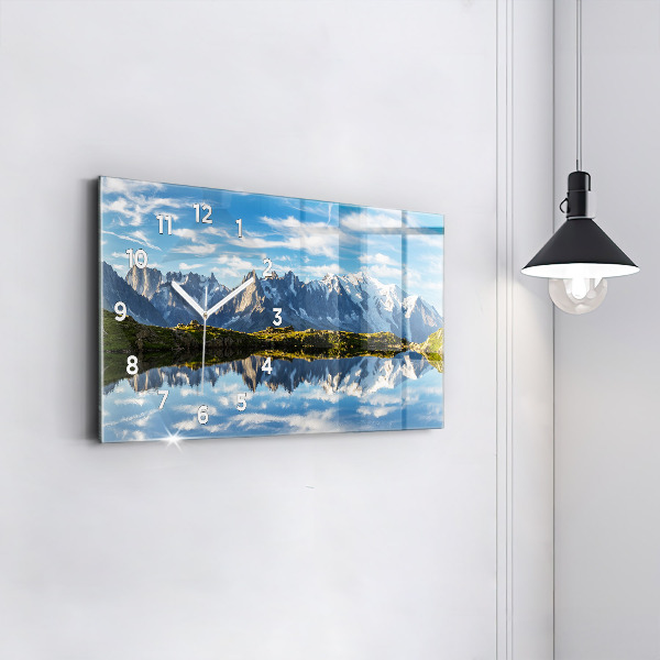 Reloj de cristal horizontal Valle de Chamonix, Alpes franceses