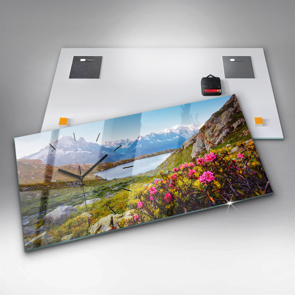 Reloj de cristal horizontal Glaciar del Mont Blanc Chamonix