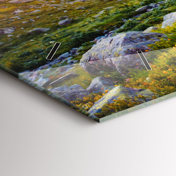 Reloj de cristal horizontal Glaciar del Mont Blanc Chamonix