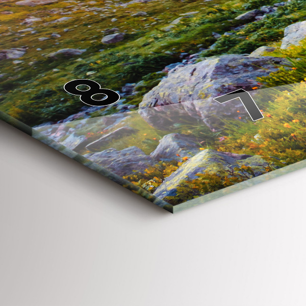 Reloj de cristal horizontal Glaciar del Mont Blanc Chamonix