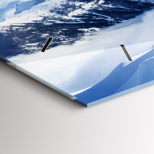 Reloj horizontal Panorama de montañas