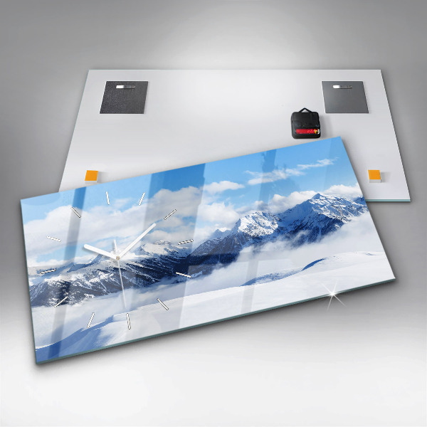 Reloj horizontal Panorama de montañas