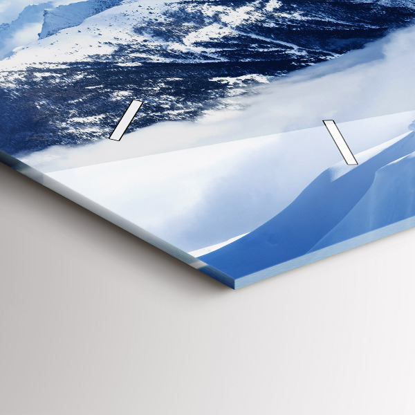 Reloj horizontal Panorama de montañas