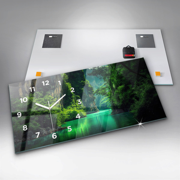 Reloj de cristal horizontal Paisaje natural de Tailandia