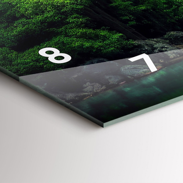 Reloj de cristal horizontal Paisaje natural de Tailandia