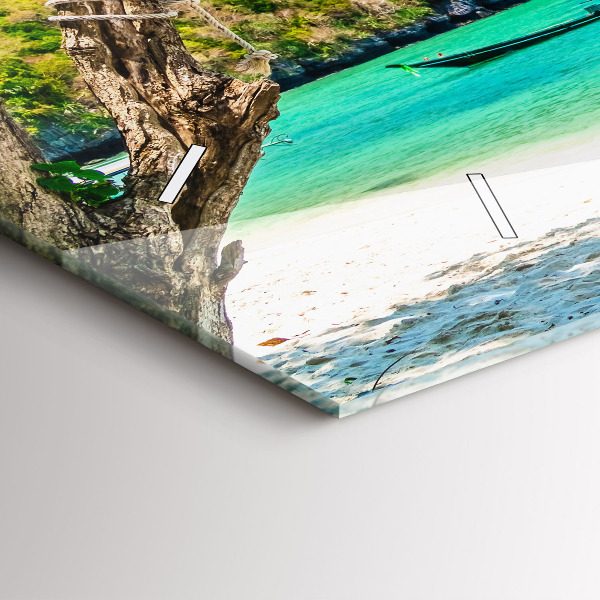 Reloj horizontal Isla soleada Tailandia