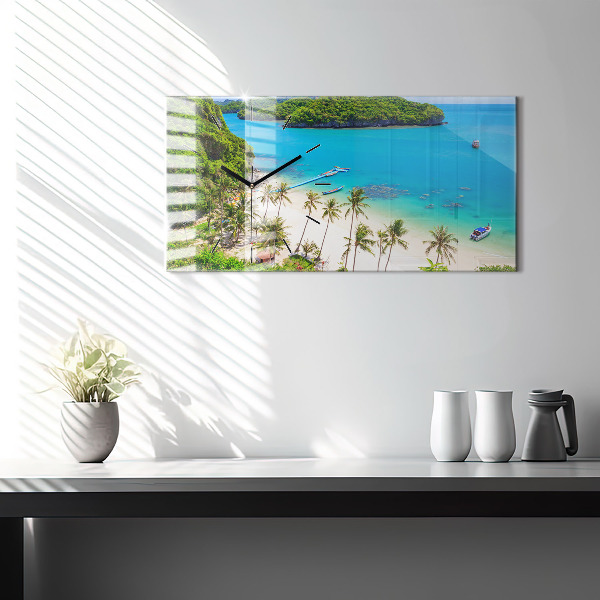 Reloj de cristal horizontal Parque nacional de Tailandia