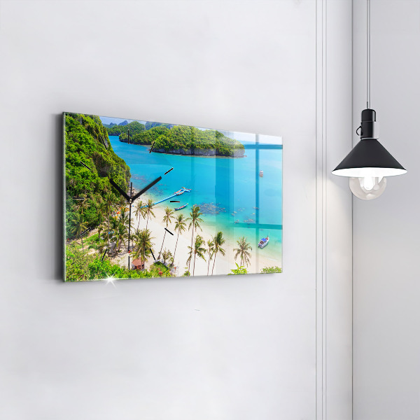 Reloj de cristal horizontal Parque nacional de Tailandia