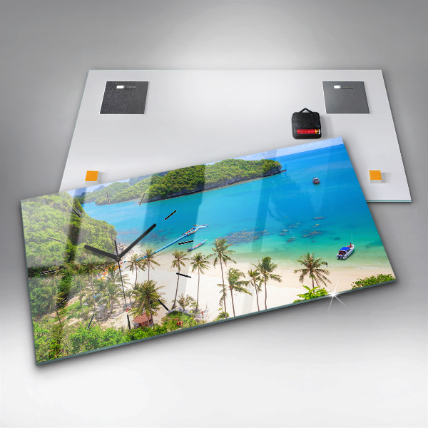 Reloj de cristal horizontal Parque nacional de Tailandia