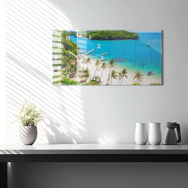 Reloj de cristal horizontal Parque nacional de Tailandia