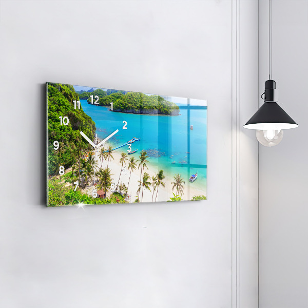 Reloj de cristal horizontal Parque nacional de Tailandia