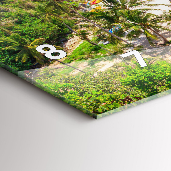 Reloj de cristal horizontal Parque nacional de Tailandia