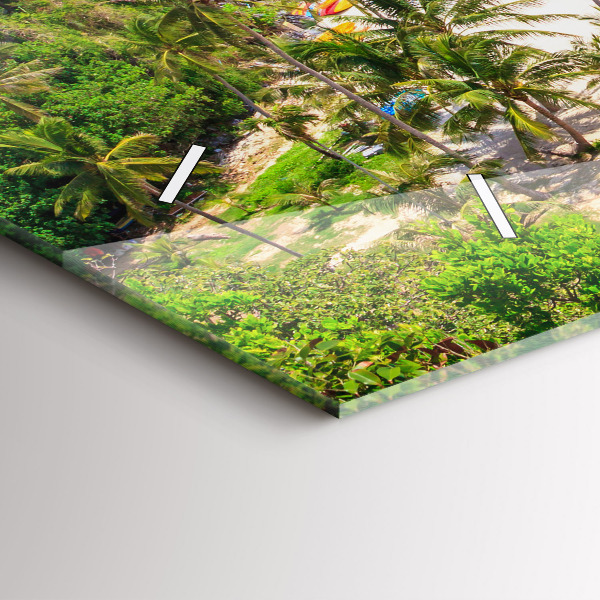 Reloj de cristal horizontal Parque nacional de Tailandia