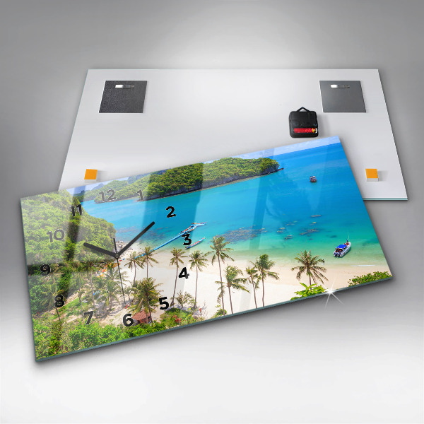 Reloj de cristal horizontal Parque nacional de Tailandia