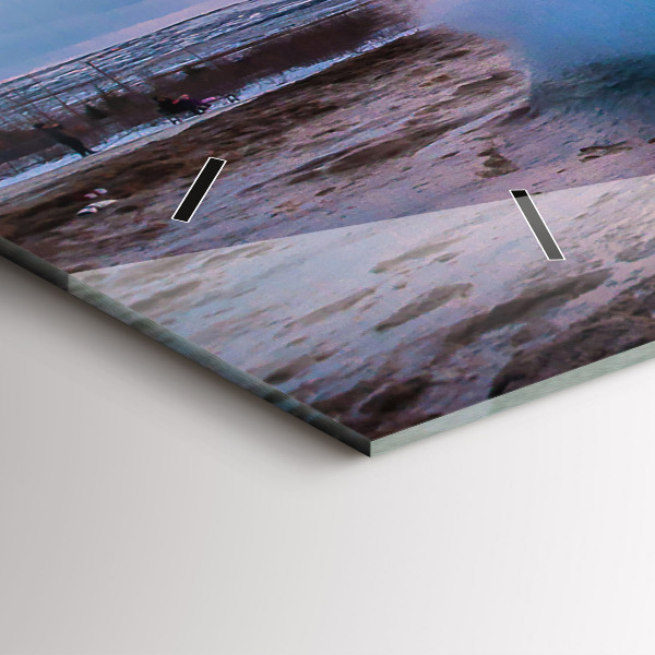 Reloj horizontal Géiser en la isla de Islandia