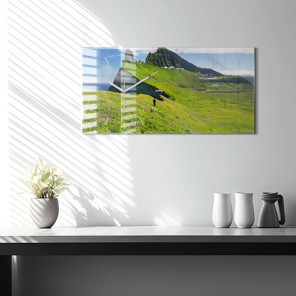 Reloj de cristal horizontal Reserva natural de Hornstrandir Islandia