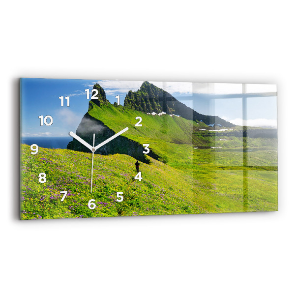 Reloj de cristal horizontal Reserva natural de Hornstrandir Islandia