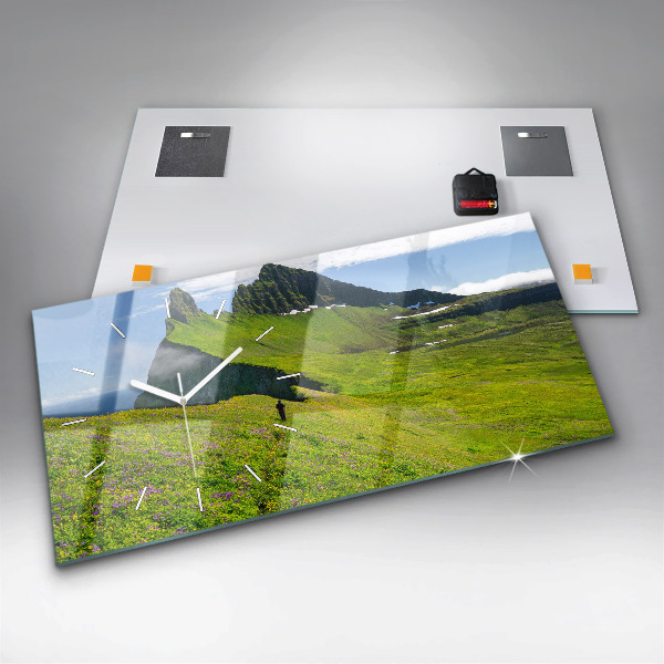 Reloj de cristal horizontal Reserva natural de Hornstrandir Islandia